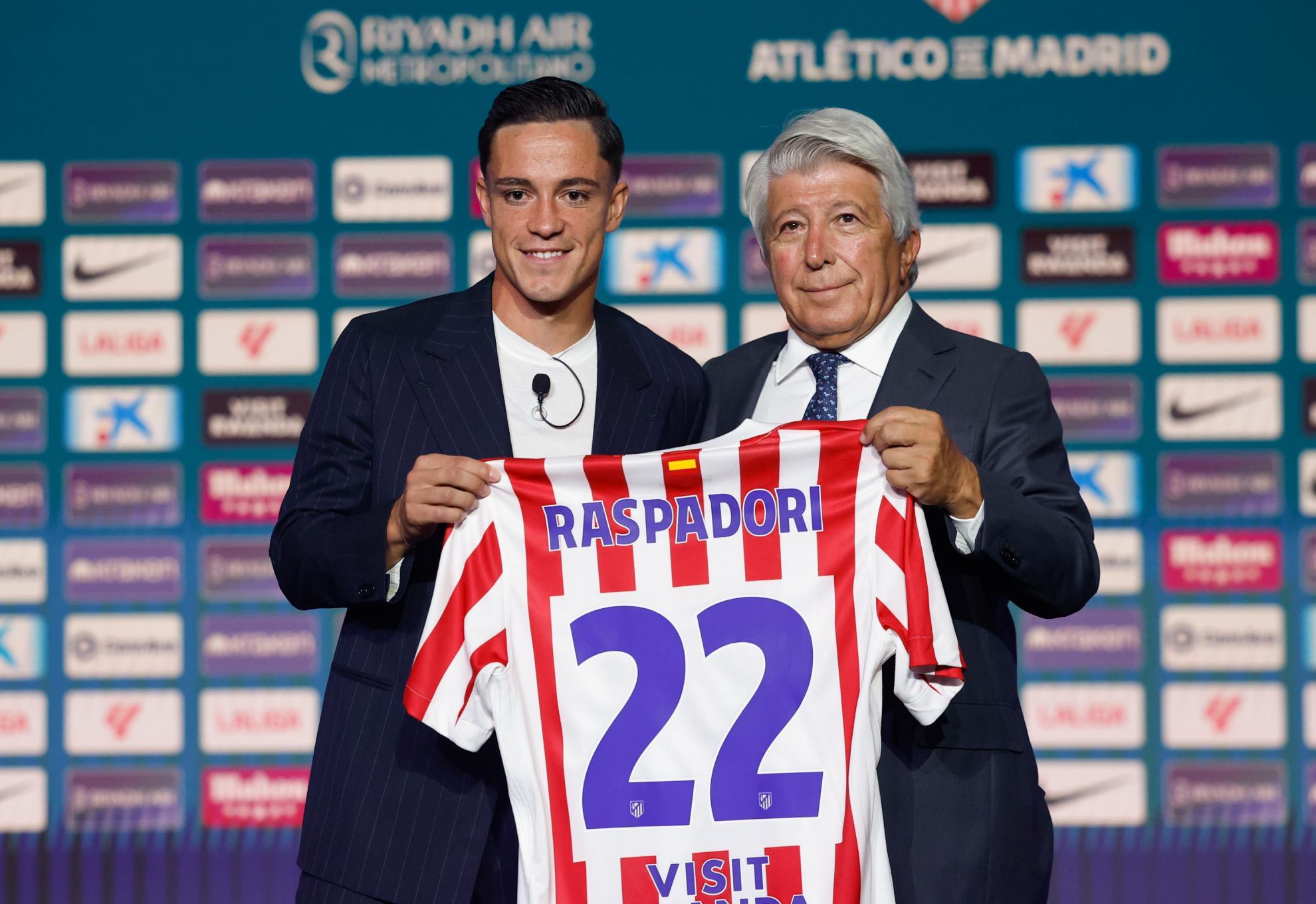 拉斯帕多里：加盟马竞是梦想；能得到西蒙尼的青睐是一种荣誉